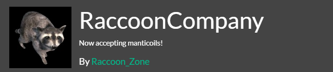 Raccoon in a Game tweet media