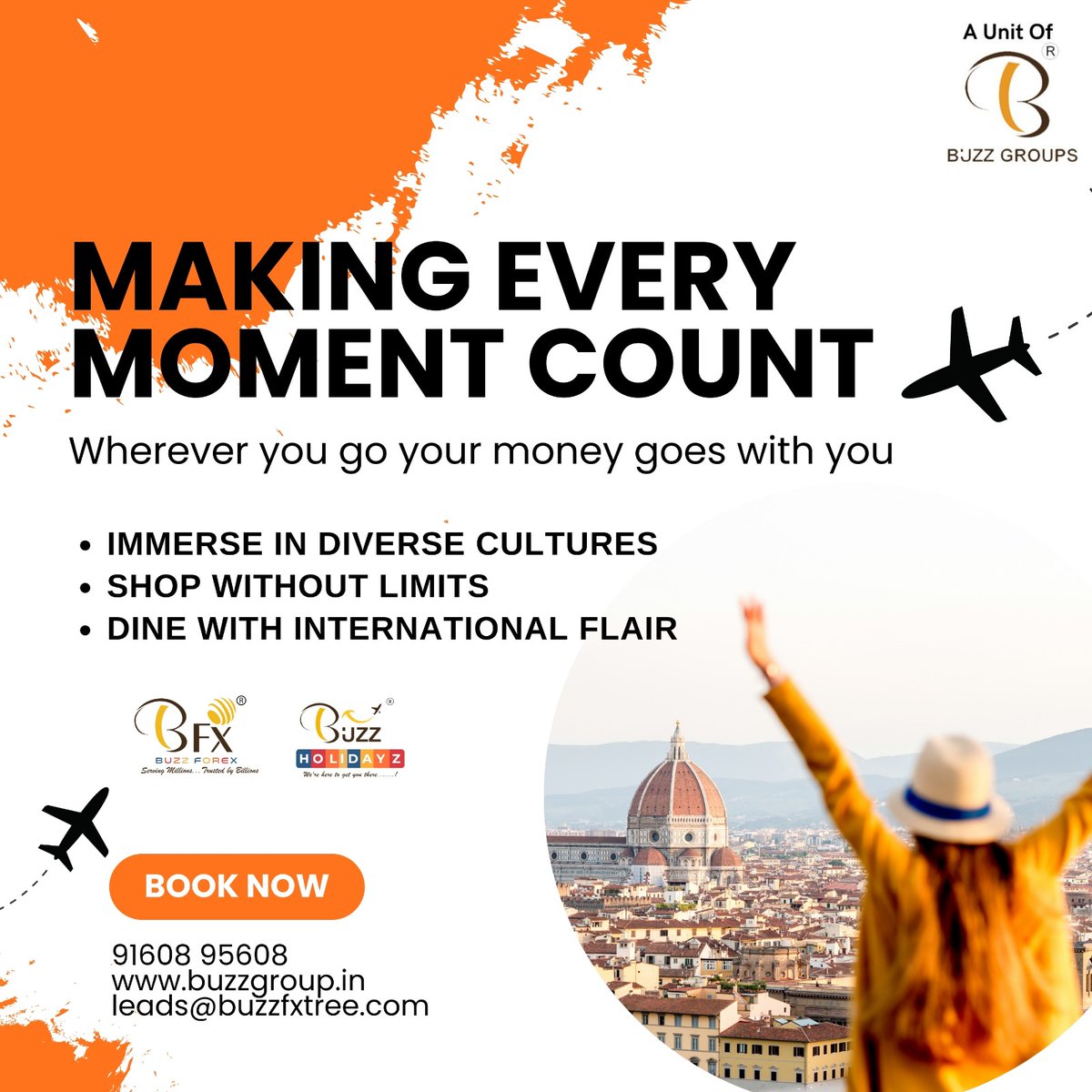 BuzzGroups01's tweet image. Making every moment count
Wherever you go your money goes with you
Immerse in diverse cultures
Shop without limits | Dine with international flair
Call Us: 9160895608
leads@buzzfxtree.com
#forexsolution #BuzzForex #BuzzGroups #CareerOpportunities #BuzzHolidayz #travel #traveler