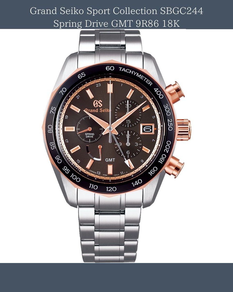 solidstorejapan's tweet image. 【Grand Seiko Sport Collection SBGC244 Spring Drive GMT 9R86 18K】

#GrandSeiko #SportCollection #SBGC244 #SpringDrive #Chronograph #GMT #9R86 #18K
#watches #wristwatch #watchaddict #luxurywatches #japanesewatch
#ebay #ebaystore #ebayseller #ebaywatches