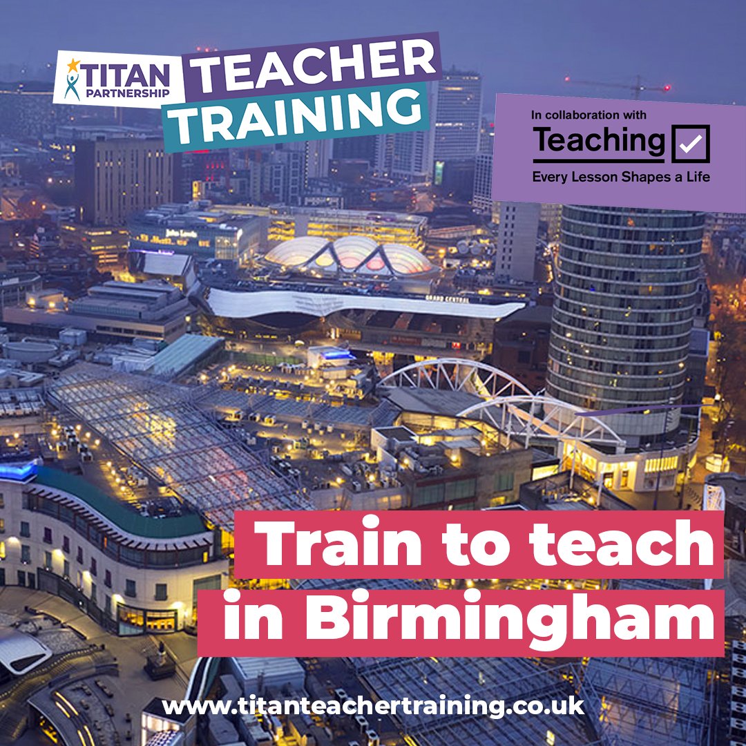 New year, new you! 

Register now to find out how we can support you into teaching this September✅

PGCE with QTS
Birmingham Schools
Supportive Programme
Over 35 years experience

titanteachertraining.co.uk/teacher-traini…