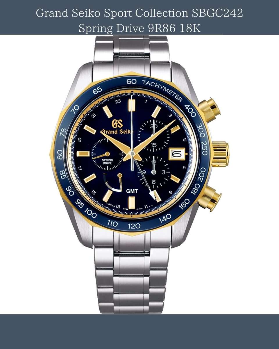 solidstorejapan's tweet image. 【Grand Seiko Sport Collection SBGC242 Spring Drive 9R86 18K】

#GrandSeiko #SportCollection #SBGC242 #SpringDrive #Chronograph #GMT #9R86 #18K
#watches #wristwatch #watchaddict #luxurywatches #japanesewatch
#ebay #ebaystore #ebayseller #ebaywatches
