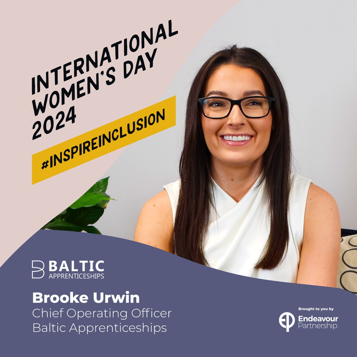 We're delighted to announce the first speaker!

Brooke Urwin, Chief Operating Officer at <a href="/BalticTraining/">Baltic Apprenticeships</a> will join us on Wednesday 6th March at Wynyard Hall.

Over 50% of our tickets have been sold, don't miss out on yours 👇🏼

Register here: ow.ly/UK7c50QnogI