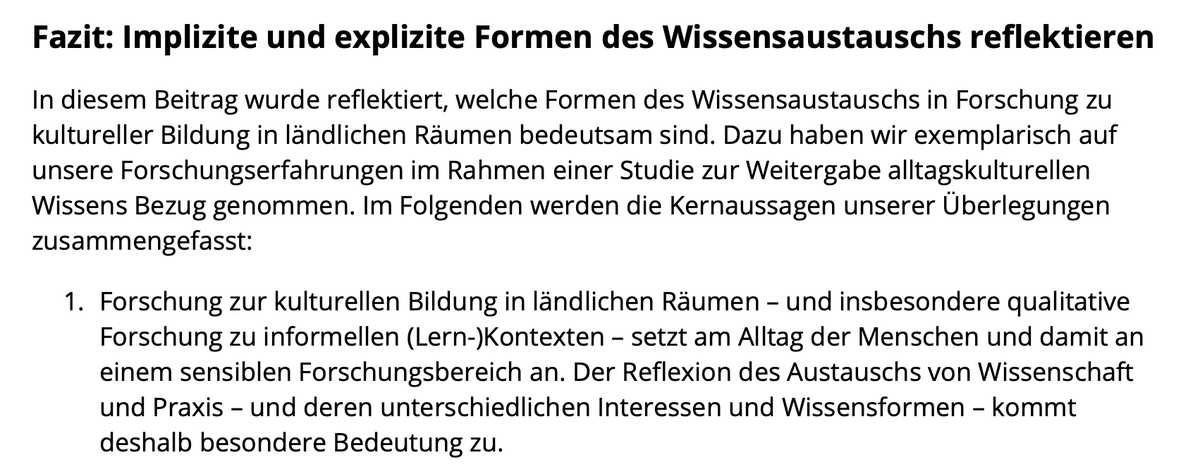 MetaKLuB (@metaklub) on Twitter photo Wie funktioniert der Wissens-Austausch zwischen Wissenschaft & Praxis in der Forschung zu kultureller Bildung in ländlichen Räumen?
Unsere Kolleg*innen vom TraVI-Projekt (<a href="/uni_bamberg_of/">Universität Bamberg</a>) haben dazu auf KuBi-Online Gedanken & Erfahrungen veröffentlicht:
kubi-online.de/artikel/impliz… Wie funktioniert der Wissens-Austausch zwischen Wissenschaft & Praxis in der Forschung zu kultureller Bildung in ländlichen Räumen?
Unsere Kolleg*innen vom TraVI-Projekt (<a href="/uni_bamberg_of/">Universität Bamberg</a>) haben dazu auf KuBi-Online Gedanken & Erfahrungen veröffentlicht:
kubi-online.de/artikel/impliz…