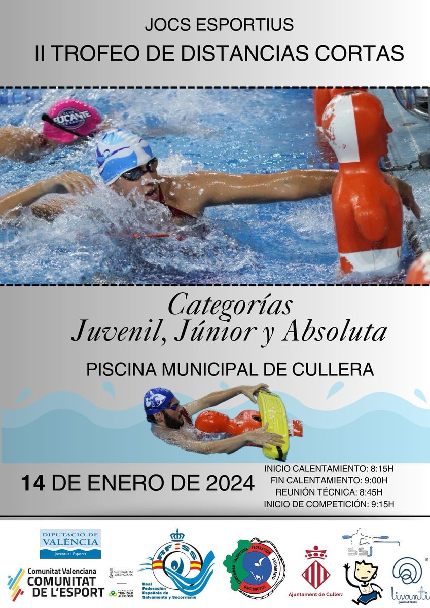 fsscvalenciana's tweet photo. #Campeonato #2024
๐๐ ๐๐๐๐
๐๐ ๐๐ ๐๐๐๐๐๐๐๐๐๐ ๐๐๐๐๐๐ ๐ ๐๐๐๐ ๐๐๐๐๐๐๐๐๐. #FSSCV24
๐๐ปโโ๏ธ๐๐ปโโ๏ธCategorรญas, Juvenil, Jรบnior y Absoluta
๐ Domingo 1๏ธโฃ4๏ธโฃ de enero de 2024
๐PISCINA MUNICIPAL DE CULLERA https://t.co/JcZ2R4WUaW