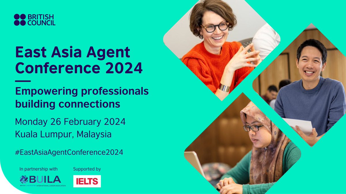 my_British's tweet photo. Calling all UK education agents in East Asia! 🌍🎓 

Join us at #EastAsiaAgentConference2024 on Feb 26, 2024 in Kuala Lumpur! 

✨ Don't miss this golden opportunity!

See you in Malaysia! RSVP now: https://t.co/kYG5jZM4uh

#StudyUK https://t.co/vUPo1gsI5Z