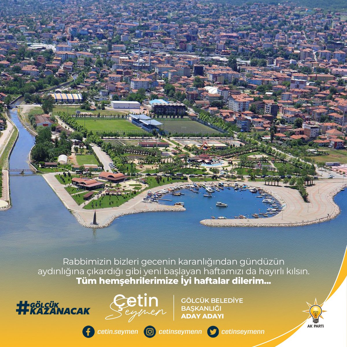 Rabbimizin bizleri gecenin karanlığından gündüzün aydınlığına çıkardığı gibi yeni başlayan haftamızı da hayırlı kılsın… Tüm hemşehrilerimize İyi haftalar dilerim...

#GölcükKazanacak
#HazırızKararlıyız