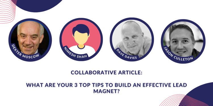 I have Had The Honour Of Featuring In An Article On 
'How To Build An Effective Lead Magnet'

Thank You To <a href="/LarisaNovak/">Лариса Новак</a> At <a href="/expert_circle/">Expert Circle</a> 
<a href="/dextermoscow/">Dexter Moscow</a> 
<a href="/SandlerTV/">Sandler Training by Dave Davies</a> 

bit.ly/3NycEVF