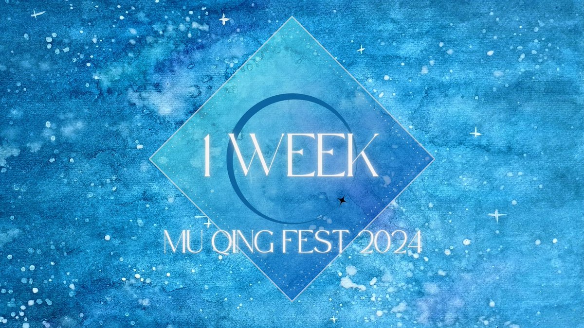 MQFest2024's tweet photo. JUST ONE WEEK! LET THE COUNTDOWN BEGIN!
๐ธ๐ชป๐ชท
#MQFest #MQFest2024 #TGCFevent #muqing https://t.co/YOeMp2vq7d