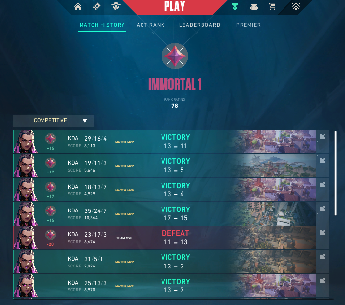 i made it to immortal before the act ended🥺🥺