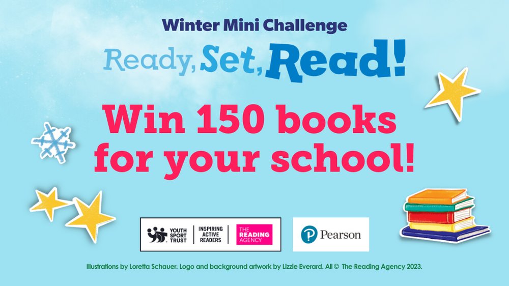 readingagency's tweet photo. Competition Time! ๐ข
This #WinterMiniChallenge weโre inviting classes to create a reading display showcasing your holiday reads for a chance to win 150 books for your school! Entries open until Friday 2 February.
Find out more ๐๏ธ https://t.co/7r8ouLIZzW
#ReadySetRead #WMC2023 https://t.co/ycsjHewtQf