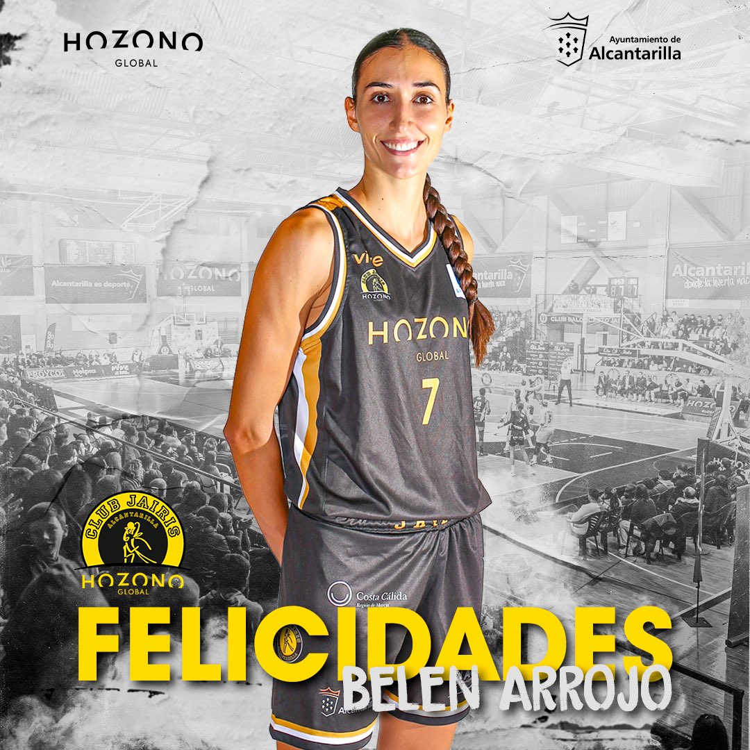 🥳 ¡𝗙𝗲𝗹𝗶𝗰𝗶𝗱𝗮𝗱𝗲𝘀 𝗰𝗮𝗽𝗶𝘁𝗮𝗻𝗮! 🎂 Hoy sopla las velas nuestra capitana Belén Arrojo y queremos desearle que pase el mejor de los días 💛 ¡Te queremos @BelenArrojo!