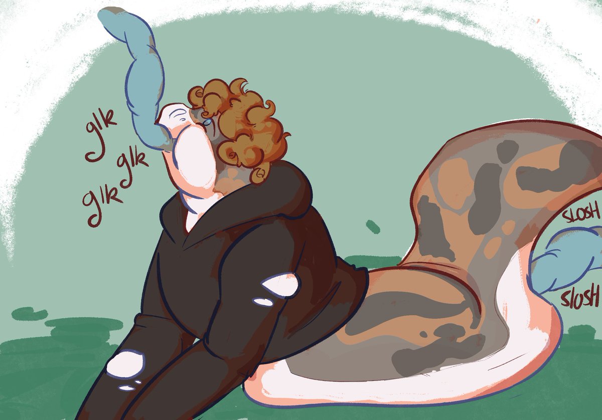 ChungusAx's tweet photo. Fatty snake?? Fatty snake >:) it’s not often a feeder as ruthless as him gets a taste of his own medicine, but right now?? Looks like he’s getting it twice as strong 💝

#fatfur #fatfurry https://t.co/D8voTu8wad