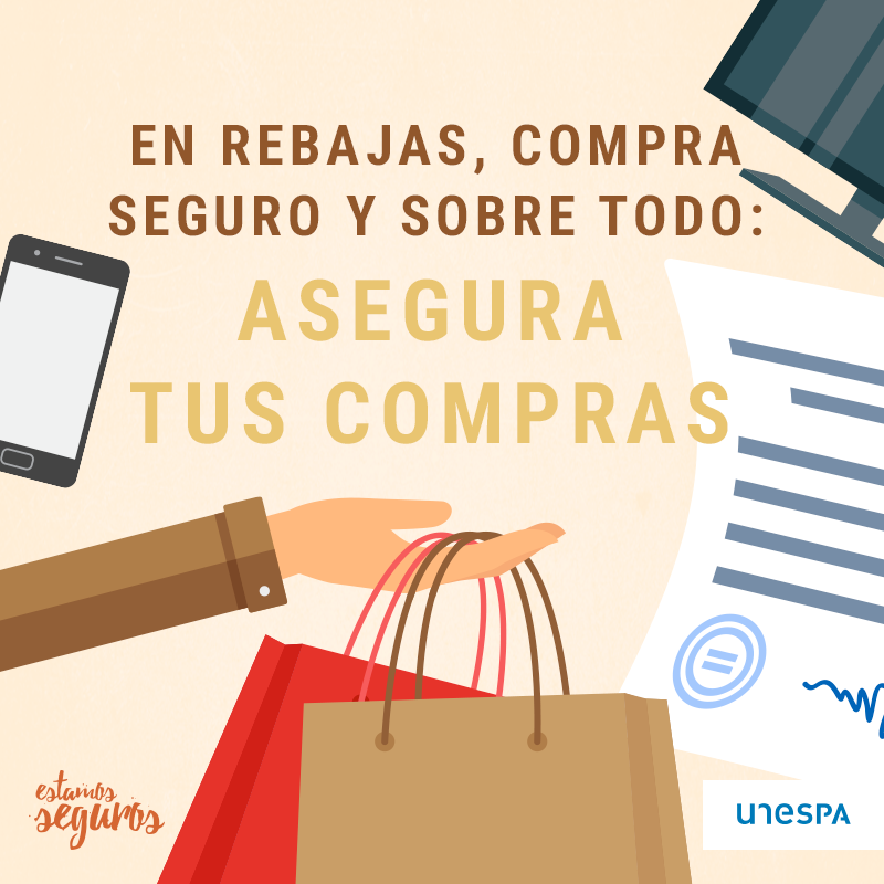 EstamosSeguros_'s tweet photo. 🧑🏻‍💻🤑 Empiezan las #rebajas de #enero, un buen momento para conseguir lo que necesitas más #barato, pero no olvides #comprar con seguridad.

➡️ https://t.co/yirgK0HU3H ⬅️ https://t.co/gGTBrNzZer