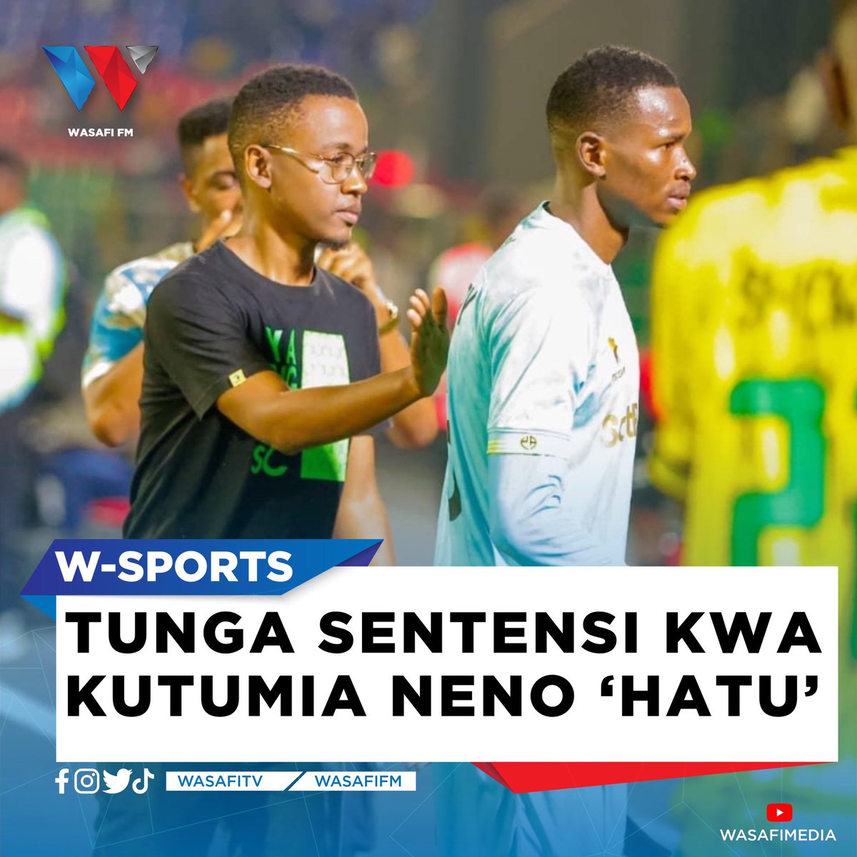 wasafifm's tweet photo. Tuna suburi tuone uhodari wenu wa kutunga sentensi 🤔

#WasafiSports https://t.co/4sEUPH5sSn