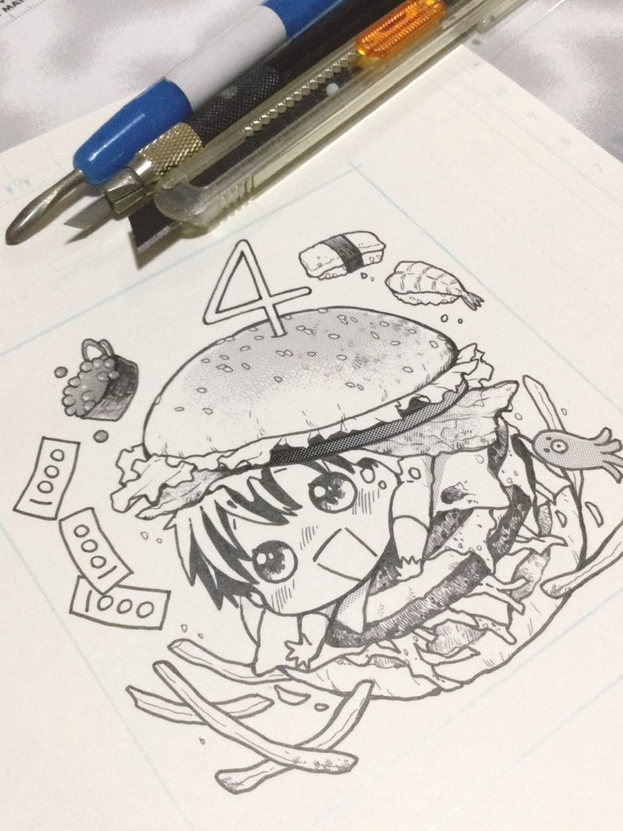 【おしらせ】2月5日発売のSho-Comi5号から華夜の新連載『はらぺこ漫画家3000円グルメ日記』始めさせて頂きます‼️エッセイ漫画でSho-Comiに帰ってくる事になるとは!久々本誌に今からド緊張!💦予告カット、超絶久しぶりにアナログで描きました✍️たのしかったー!
よろしくお願いします😋🍴✨