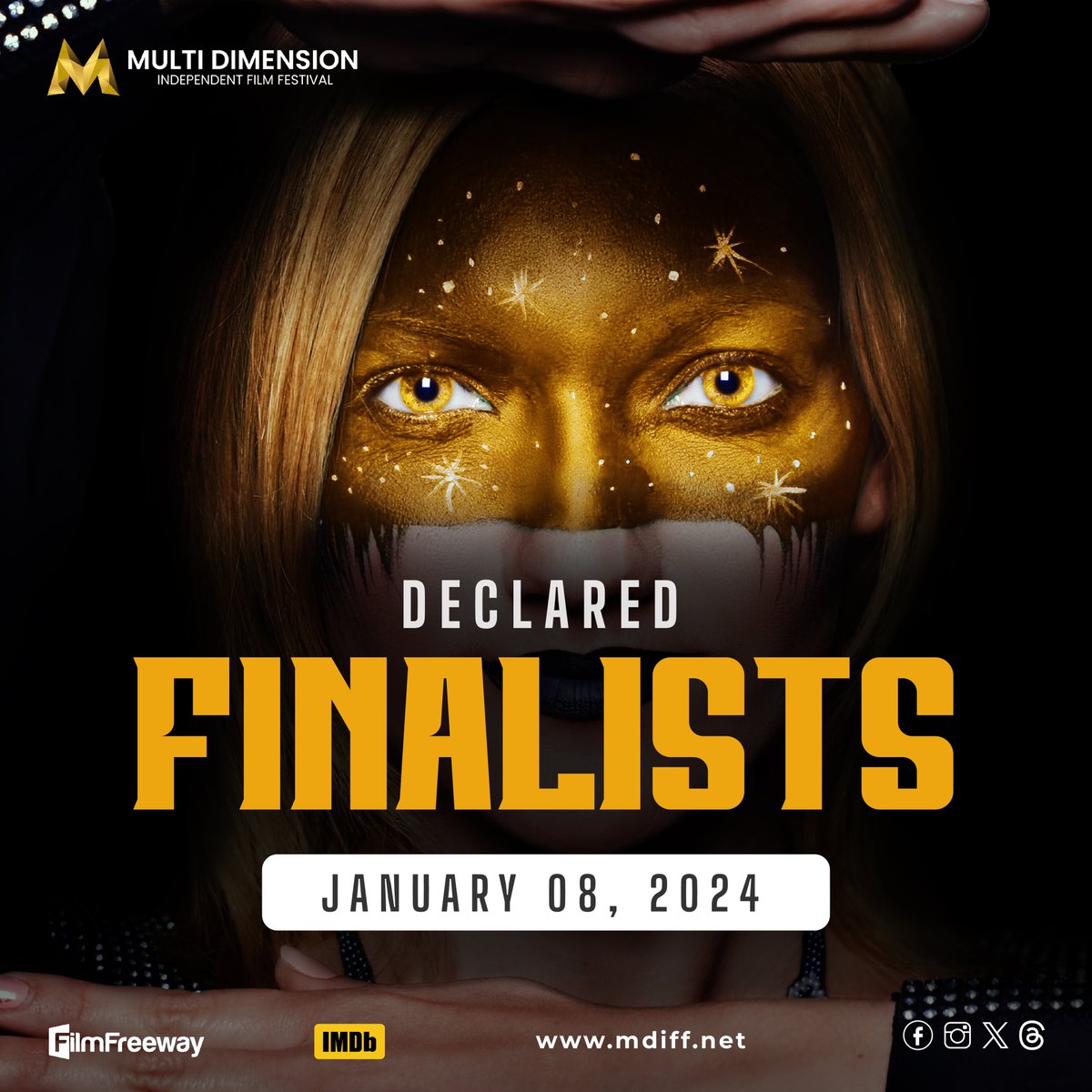 MDIFF21's tweet photo. December 2023 Finalists Announced! 

Congratulations to all finalists! Best of luck, and may your hard work pay off!

#mdiff #filmfestival #finalists #SupportIndieFilm #finalist #multidimension https://t.co/joiAyQal7H