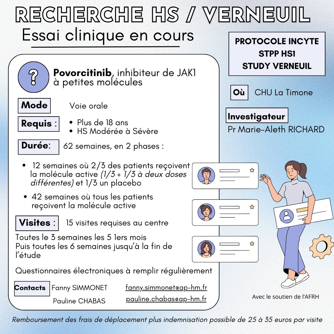 AFRH's tweet image. Vous vivez dans le sud de la France et vous souhaitez tester un nouveau traitement pour l'#HS / #Verneuil ?
