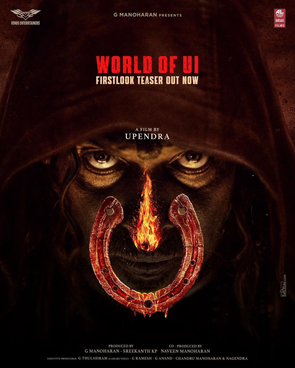 Welcome to the world of #UITHEMOVIE 
Teaser out now ✨❤️ 

#UITheMovie #UITheMovieFirstLook #UppiDirects @nimmaupendra  #GManoharan @LahariFilms @VENUSEnterrtainers @K.P.Sreekanth #NaveenManoharan @AjaneeshLoknath #LahariFilms #VenusEnterrtainers #Shivakumar @LahariMusic