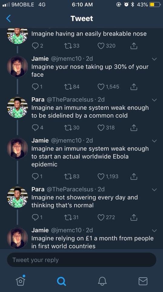 dejiverse's tweet photo. This thread belongs in an Internet Hall of Fame Museum. Who won ?  1/3 https://t.co/xUvrTtKUzb