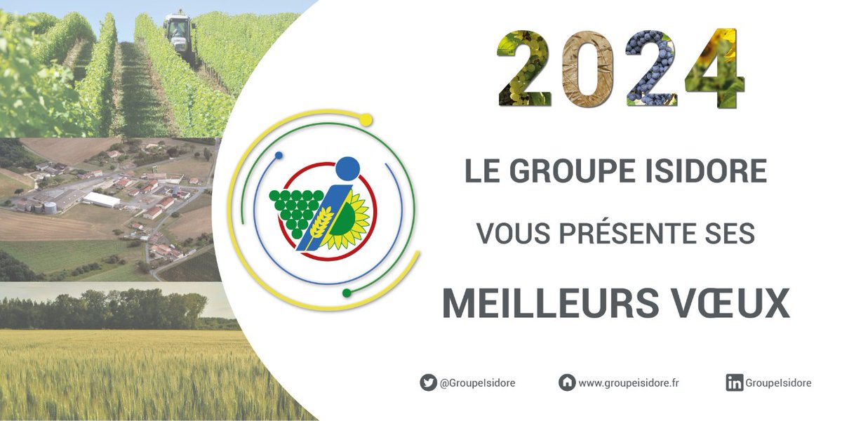 GroupeIsidore's tweet image. Toutes les équipes du @GroupeIsidore vous souhaitent une très belle année 2⃣0⃣2⃣4⃣
