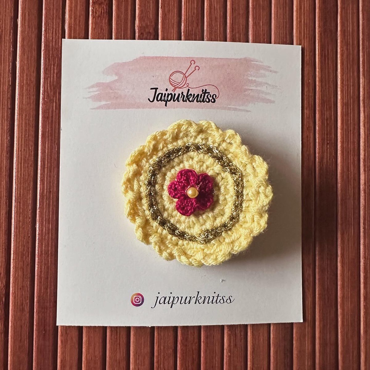 Crochet hair clip ♥️✨#jaipurknitss #diyfashion #smallbusinessowner