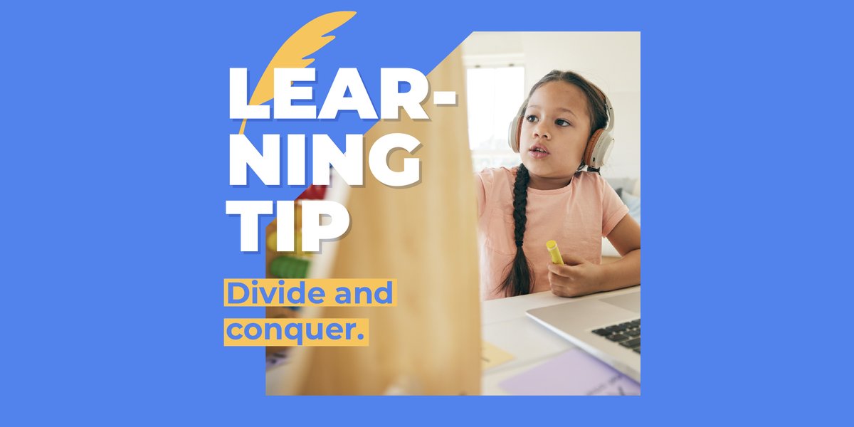 kalvielearning's tweet image. Break down complex problems into smaller, manageable steps. Tackle each step patiently for a clearer understanding of the solution.

#Kalvie #learningtip #elearning #studytips #studygram #academicsuccess #activelearning #divideandconquer