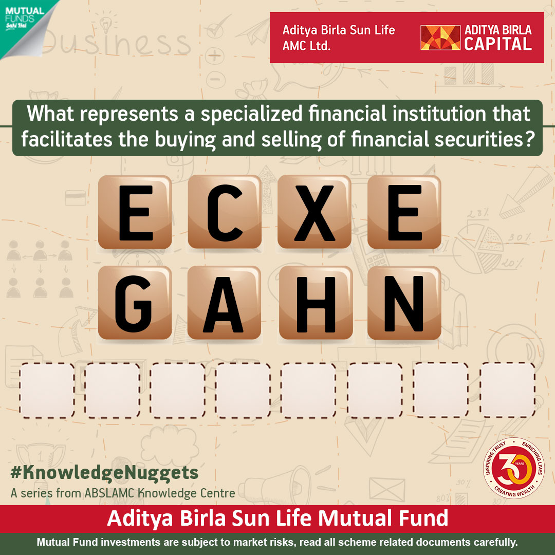 Put your thinking caps on & solve this.
Here are a few hints:
- It lists securities available for trading.
- It contributes to market liquidity.
- It caters to a wide range of market participants.

#StayEngaged for more quizzes like this one.

#ABSLMF #KnowledgeNuggets