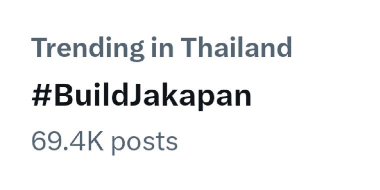 #2 THAILAND 🇹🇭 

We are close 🔥🔥 We can do it to #1 .. #BuildJakapan trending in Thailand 🇹🇭 

ACTOR BUILD IS BACK
#ActorBIUisback
<a href="/JakeB4rever/">BIU.</a>