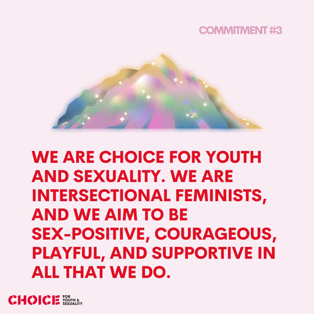 🌟 Get to know CHOICE’s values and commitments! #CHOICEforYouthandSexuality #YouthEmpowerment #SRHR #MIYP #SexPositivity #GlobalAdvocacy #IntersectionalFeminism