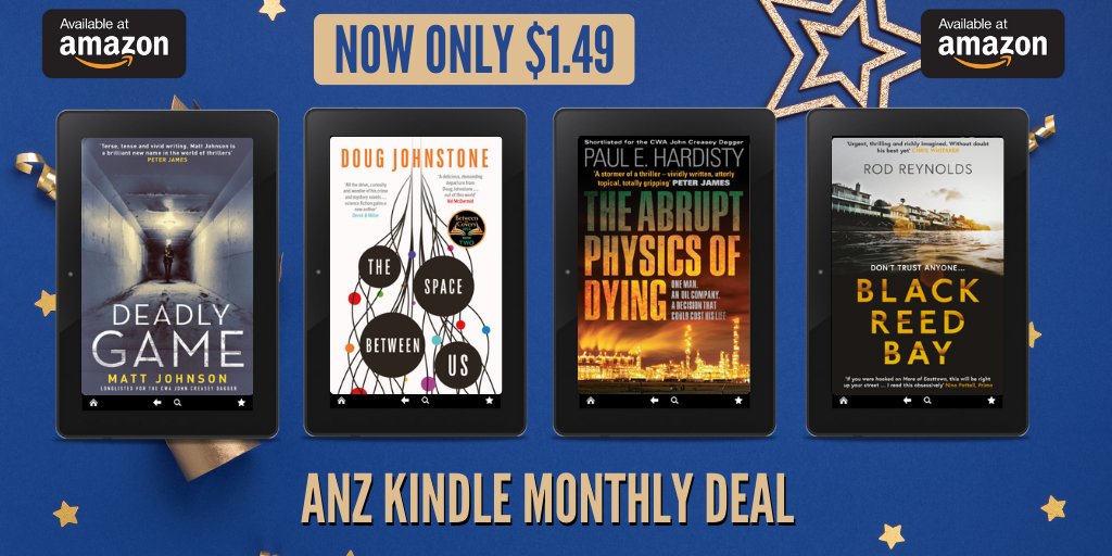 OrendaBooks's tweet photo. Look at these #ANZ #KindleMonthlyDeals of #January 2024!

ALL of these titles are $1.49 each!

#DeadlyGame - https://t.co/DUt0TSBNMu 
#TheSpaceBetweenUs - https://t.co/0fjH7Gmen1 
#TheAbruptPhysicsOfDying - https://t.co/HhfuRboqqv 
#BlackReedBay - https://t.co/MtW16J6NJS 

#Books https://t.co/yHS82xkATD