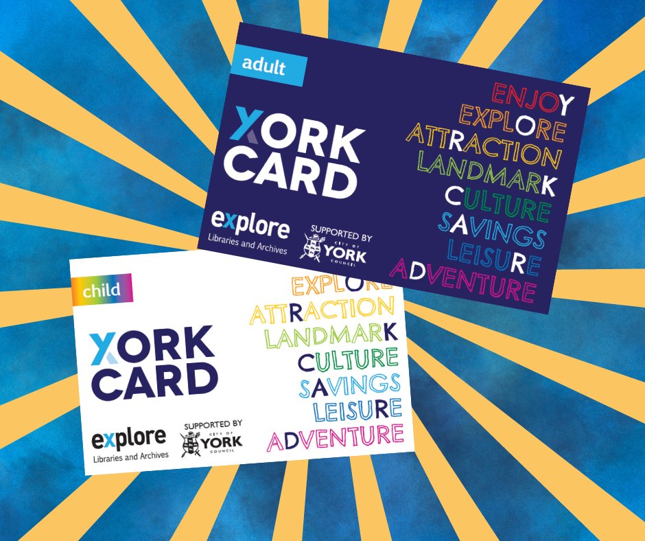 We’re not here anymore – formerly @YorkLibrariesUK (@yorklibrariesuk) on Twitter photo 📣Save the Date! #York Residents’ Festival is Saturday 27 and Sunday 28 January 2024. We simply can't wait! Beat the rush, and buy or renew your #YorkCard online or pop into any #Explore library.
↘ exploreyork.org.uk/yorkcard/ #ExploreTogether #MakeADifference <a href="/VisitYork/">✨ Visit York ✨</a> 📣Save the Date! #York Residents’ Festival is Saturday 27 and Sunday 28 January 2024. We simply can't wait! Beat the rush, and buy or renew your #YorkCard online or pop into any #Explore library.
↘ exploreyork.org.uk/yorkcard/ #ExploreTogether #MakeADifference <a href="/VisitYork/">✨ Visit York ✨</a>