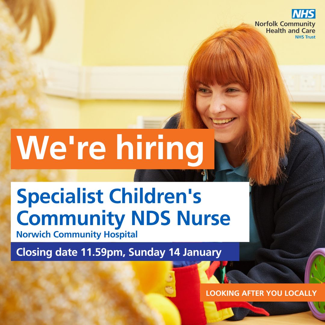 eecnhs's tweet photo. We're recruiting a Band 6 nurse, or an experienced Band 5 looking to step up into a Band 6 role to support the Neurodevelopmental Service (NDS).
If you have a passion for working with children &amp; young people with Neurodevelopmental Disorders, apply here>
https://t.co/0UuI8A51KS https://t.co/enzUOkmxhb