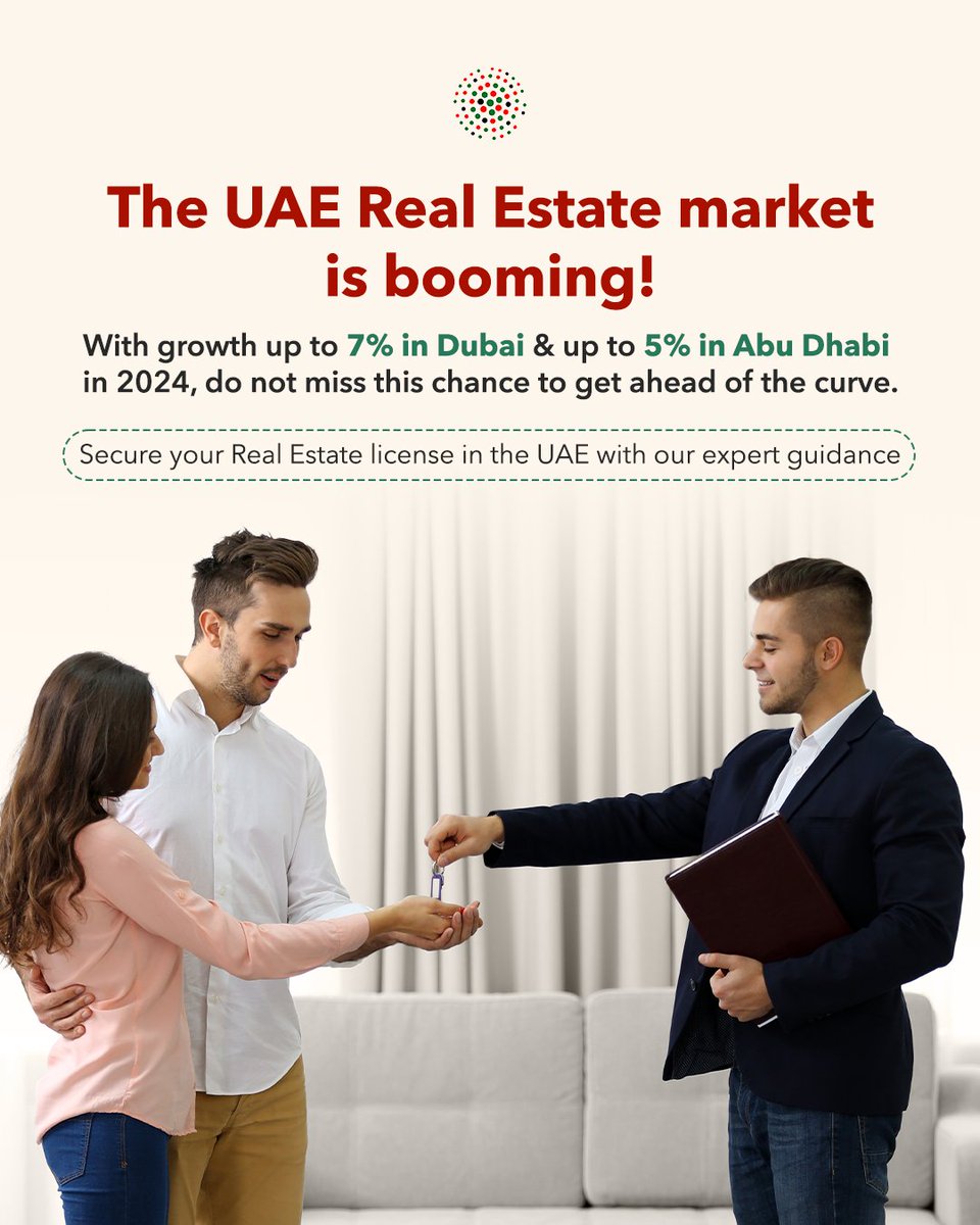 smartzoneuae's tweet photo. Seize the booming UAE real estate market! 📈 With up to 7% growth in Dubai and 5% in Abu Dhabi projected for 2024, now's your chance to get ahead! 🏡 

Contact us for more details ☎️
.
.
.
#SmartZone #MindingYourBusiness #RealEstateBrokerage #BusinessSetup #LicenseAssistance https://t.co/qvODjazjfk