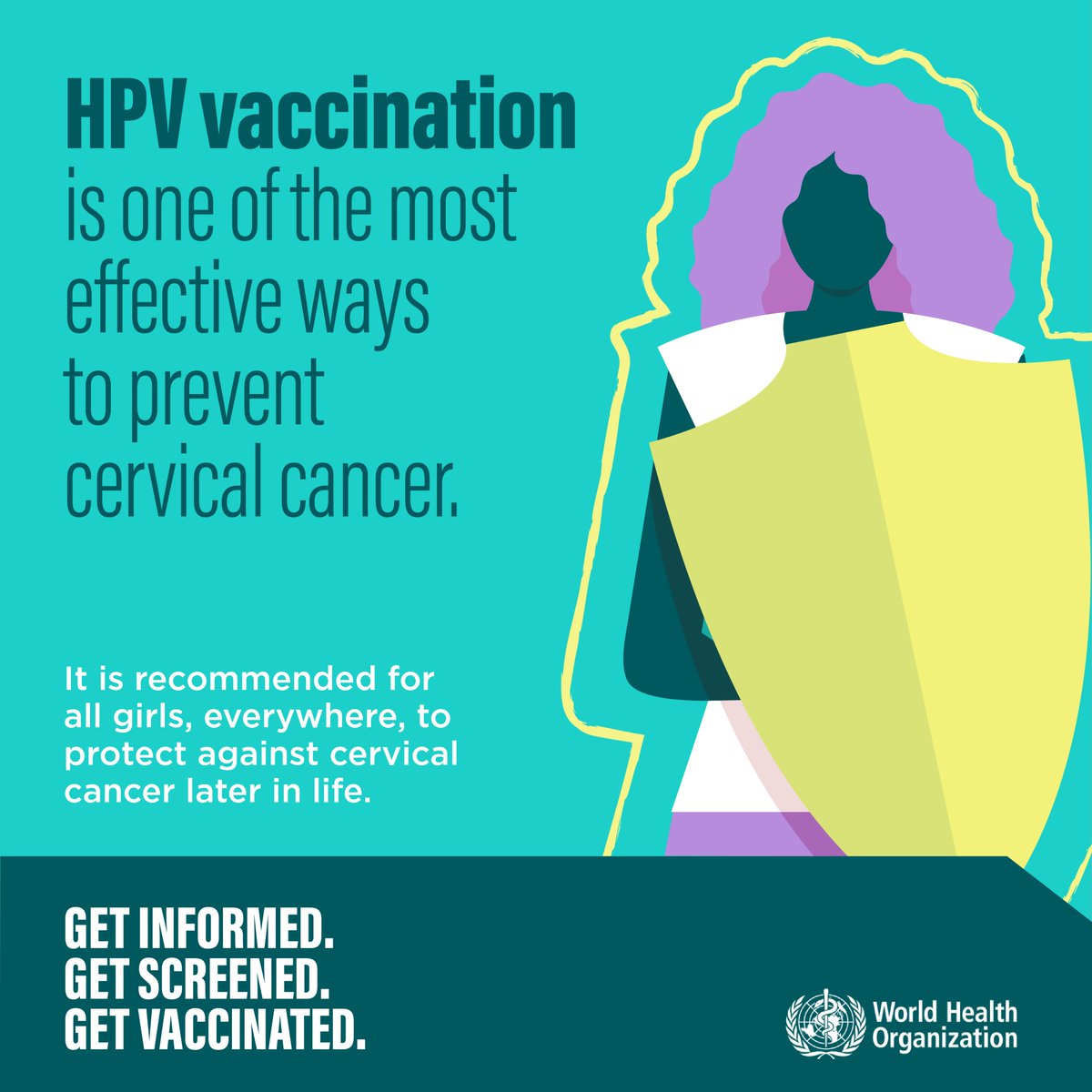 Prophylactic vaccination against the human papillomavirus (HPV) and screening and treatment of pre-cancer lesions are effective ways to prevent #cervicalcancer and are very cost-effective.