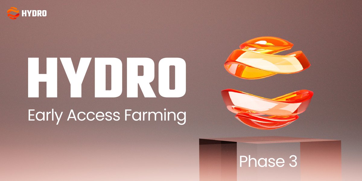 hydro_fi's tweet photo. Early Access Farming

Our Phase 3 begins immediately after the mainnet launch. You'll need to prepare your $INJ for staking on Hydro! 

This exclusive offer is available for a limited time, just 4 weeks. Ensure you have your $INJ ready to optimize your rewards during the boost until TGE.

There is no max cap for Phase 3 airdrops
#Farming $HDRO