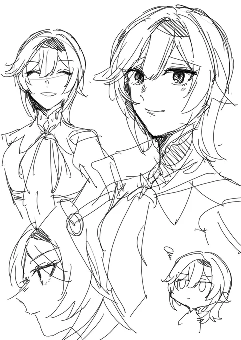 iPad慣れなさすぎてガタガタだけどエウルア描きたい欲は満たした 