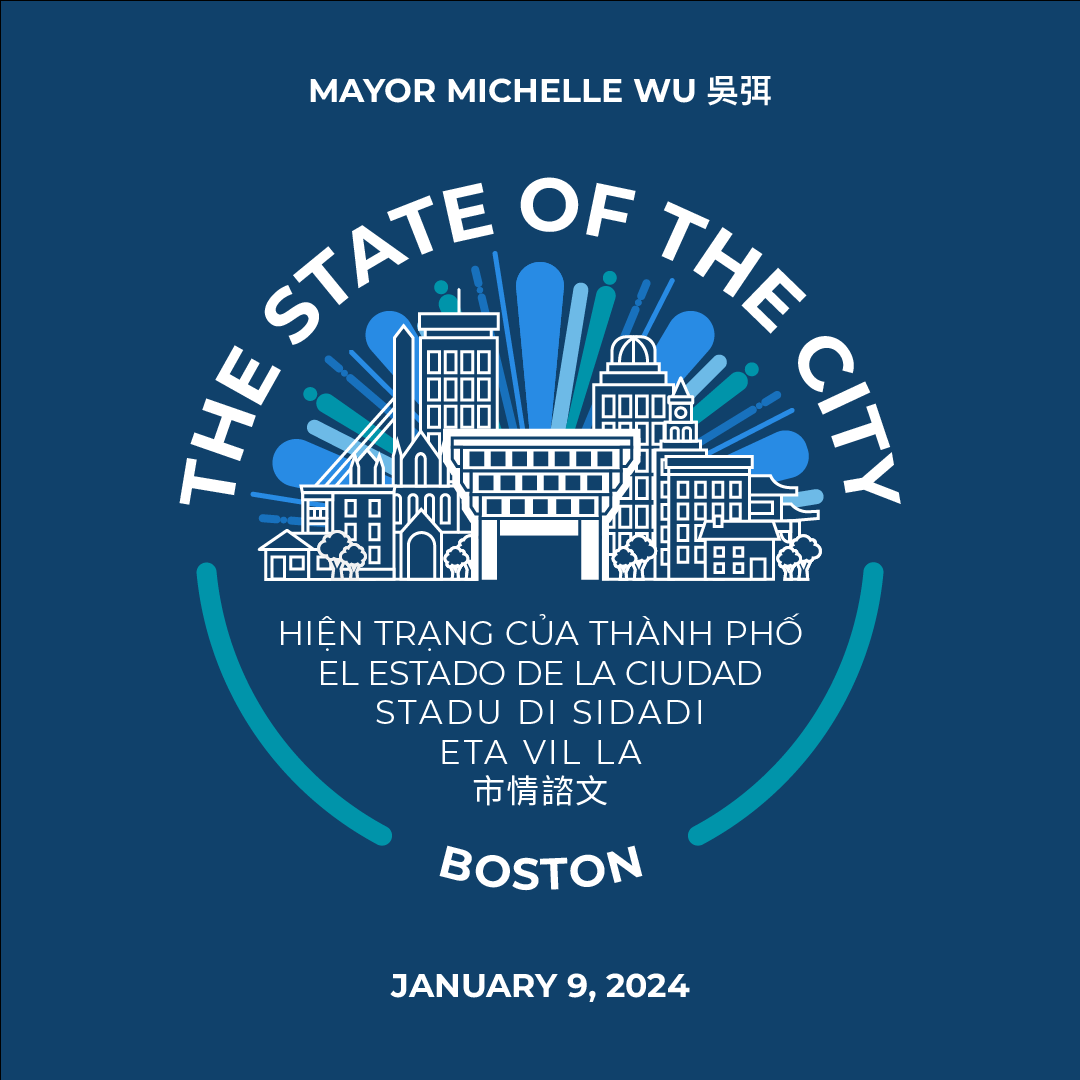 Join us live on Tuesday, January 9, at 7 p.m. on boston.gov for the State of the City! #BostonSOTC