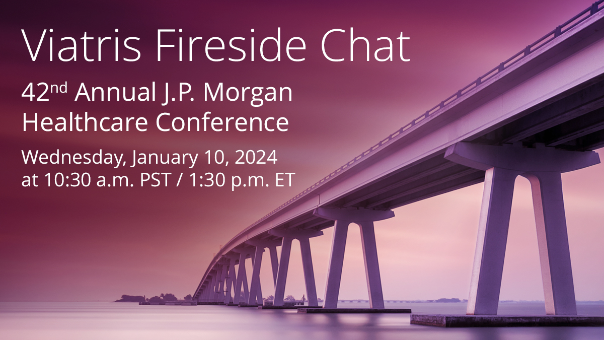 The 42nd Annual J.P. Morgan Healthcare Conference kicks off next week! Tune in on January 10 for a presentation and live fireside chat with our CEO Scott A. Smith, President Rajiv Malik and CFO Sanjeev Narula viatr.is/3Sa37Xs #JPM24