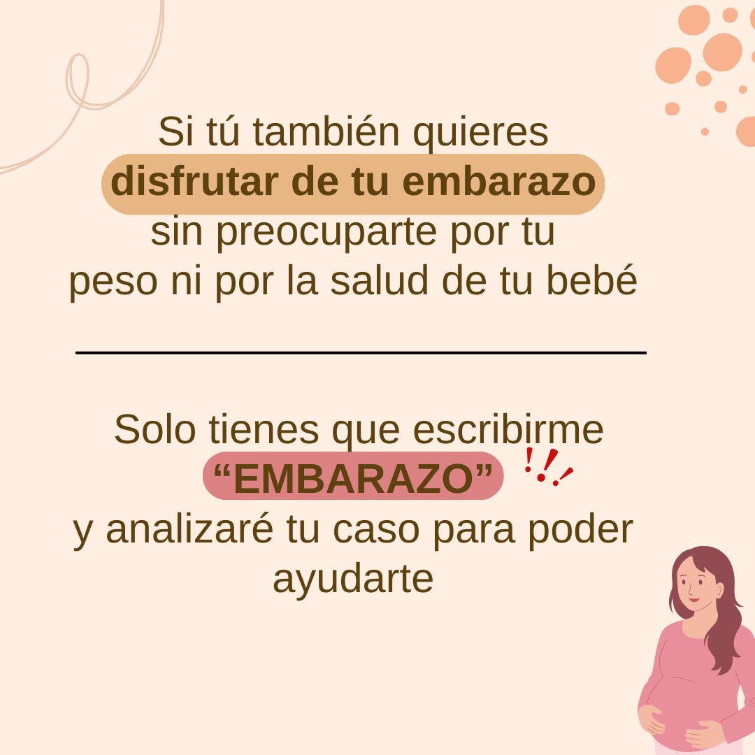 NutrInformatic's tweet photo. Quiero informarte que estoy buscando a 10 embarazadas que quieran disfrutar de su embarazo sin ganar excesivo peso, asegurándose que su bebé recibe todo lo necesario y sin estresarse en el proceso.

https://t.co/1UbqewFNLe https://t.co/AdU0fSmKcm