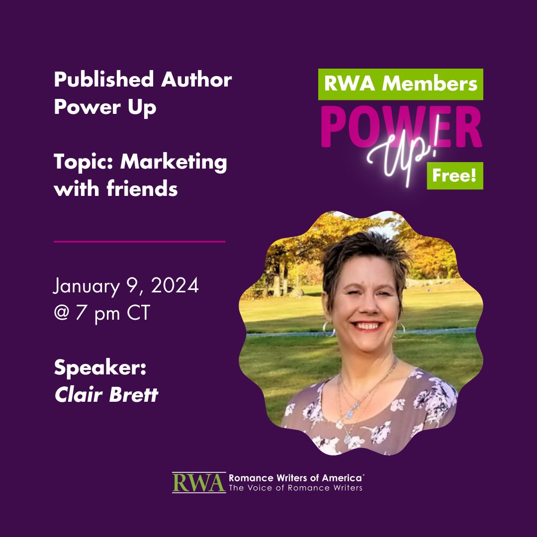 Happening tomorrow! Join us for the first Power-Up session of 2024 on Tuesday, January 9th! RWA President Clair Brett has volunteered her time to share her knowledge in the industry with attendees.

Register for this FREE event at rwa.org/Online/Events/…