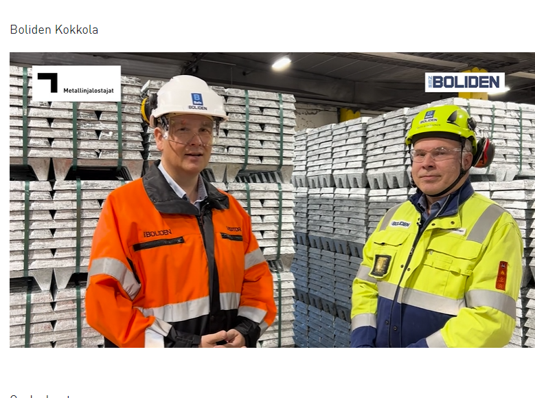 Tule kuulolle mitä #Boliden valmistaa #kokkola #KIP teollisuuspuistossa. #sinkki on tärkeä tuote muun muassa teräksen ruostumisen ehkäisyssä. Maailmassa häviää ruostumisen kautta ~400 Mt terästä (eli ~100x koko Suomen terästuotanto). …linjalostajat.teknologiateollisuus.fi/fi/ajankohtais… #metallinjalostus
