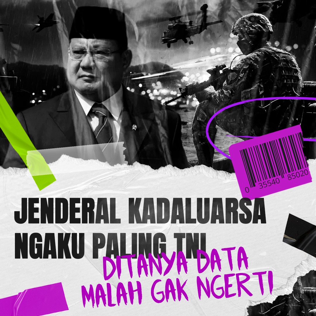 Gimana nih, ngakunya paling TNI, ditanya data malah emosi 😊😊😊 #AsalBukanPrabowo