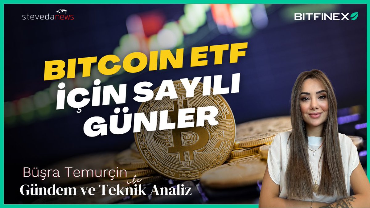 “#Bitcoin ETF’de Sayılı Günler” Saat 21:30'da '@BusraTemurcin ile Gündem ve Teknik Analiz' programımızda genel piyasa analizi ile sizlerle olacağız. Bu gece muhteşem bir yayın sizleri bekliyor, kaçırmayın! 🛎️ 📌 youtube.com/live/P-uubjNkE…