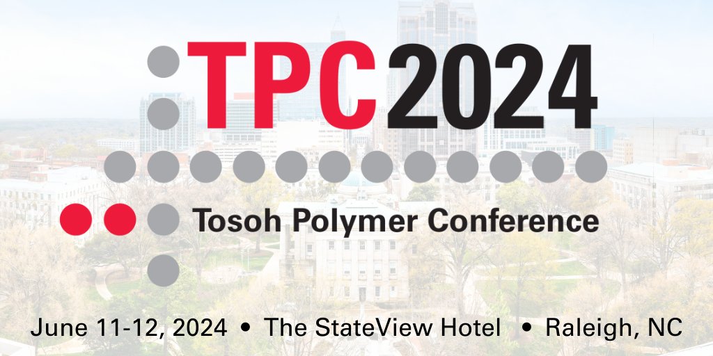 This is the 5th time Tosoh has supported our wonderful polymer community...TPC2024 is going to be one of those unforgettable meetings! Organized by @DrLkorley and @SEE_adrian_figg, with a fantastic line-up of speakers. I'll see you there! :) bit.ly/41zO8cg