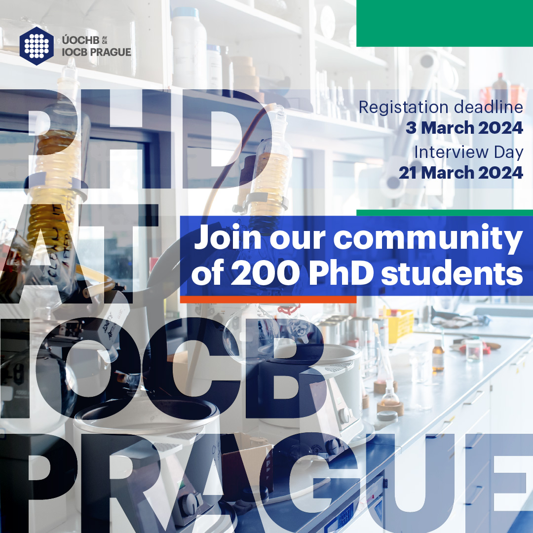 Offering new exciting #PhDproject-s in #organicchemistry #medicinalchemistry #biochemistry #cellbiology #molecularbiology #structuralbiology.

✍️ Register by: 3 March 2024
👥 Interview Day: 21 March 2024

Projects: uochb.cz/en/phd-project…

Apply: uochb.cz/en/call-for-ph…
