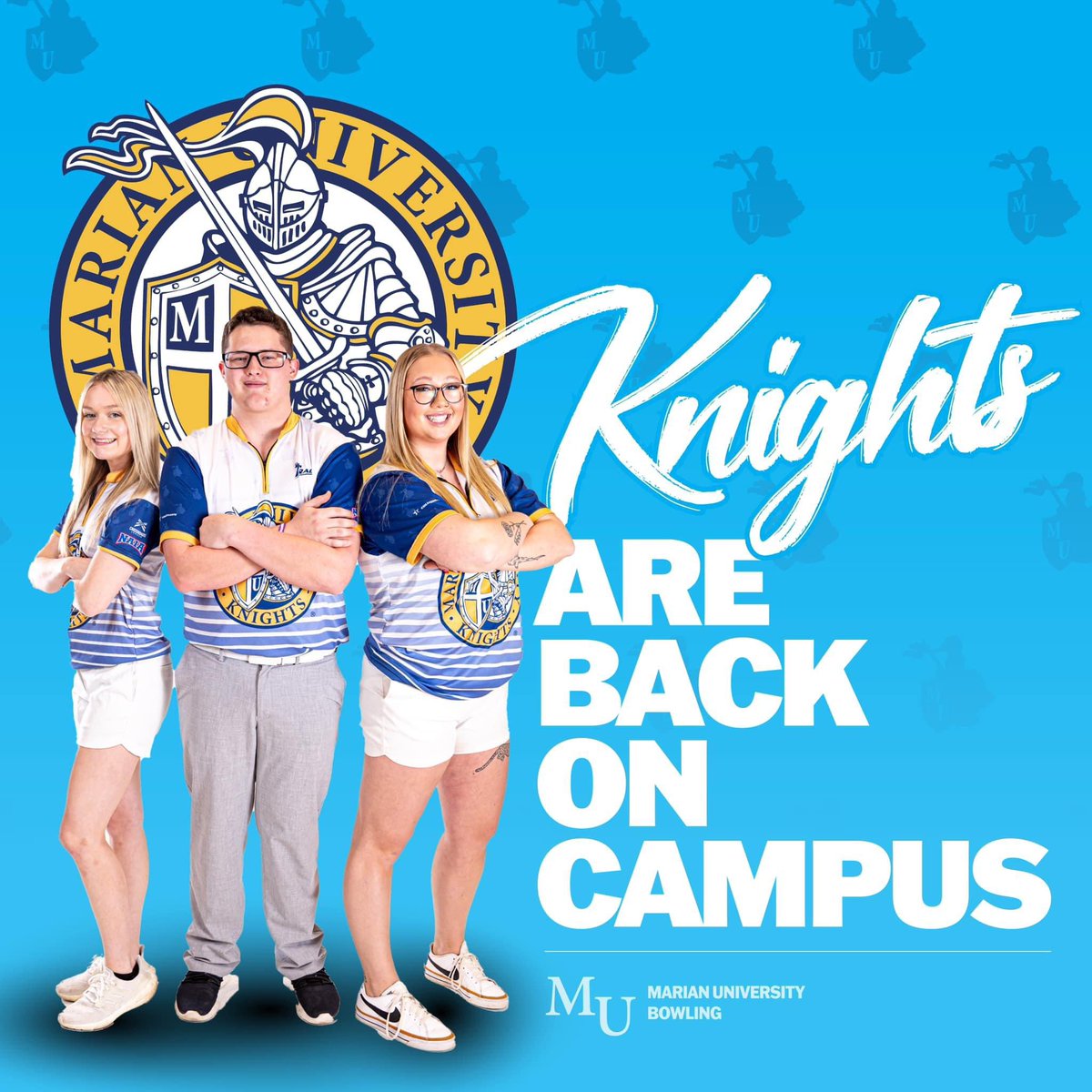 The Knights are officially back on campus!

This week will be spent tuning up for the ISBPA/Kegel Midwest Collegiate Classic. 

📍Addison, IL - Stardust Bowl
📆January 13th-14th

#MUBowling #Knights #Family #OPB #BeatTheOdds