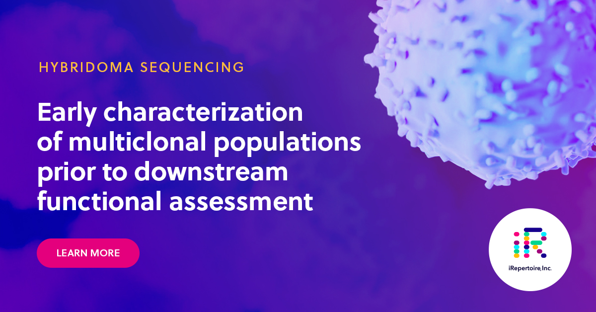 Got multi-clonal hybridomas? Characterize early with iRepertore’s Hybridoma Sequencing Service before recombinant expression and affinity characterization.

hubs.li/Q02dr61D0

#antibodies #NGS #MonoclonalAntibody