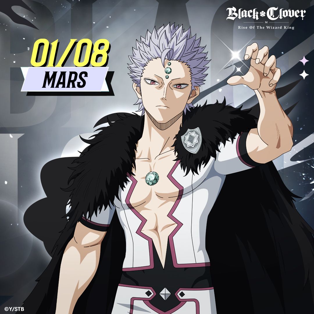 Happy Birthday to Mars! 🎂 ''The weak are the first to go. That's all it is.' #BlackClover #BlackCloverM #RiseOfTheWizardKing #Garena