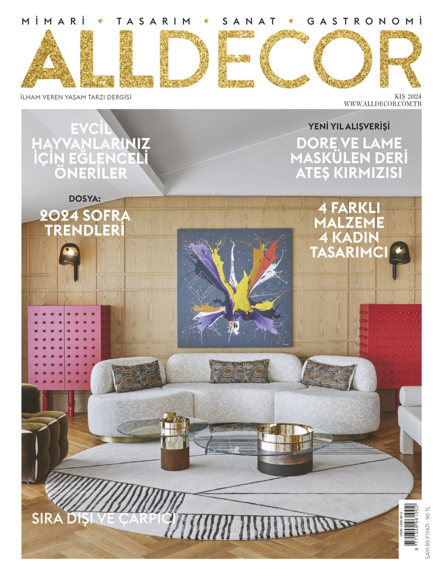 Biz yine aynı heyecan ve enerjiyle yepyeni fikirler vermeye devam ediyoruz. Evinizdeki değişim için, ajandanıza aldığınız notları, hep birlikte gerçekleştirmek için sabırsızlanıyoruz. 

#Alldecor Kış 2024 sayısı tüm dijital platformlarda ve bayilerde...
#dergi #allyayıncılık