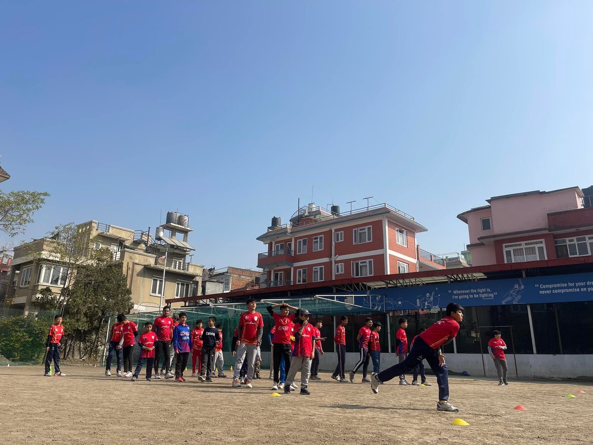 TheCECNepal's tweet photo. Day 2 of the Exclusive Cricket Camp 2080… Participants having the time of their life with the international Nepali cricket stars!
#CECNepal | #TurningDreamsIntoReality | #NepalCricket | #PulsarNepal | #KumariBank | #jimbuthakali | #MagicNepal | #NLICL | #MaxiMax https://t.co/mwMhUlNiaY
